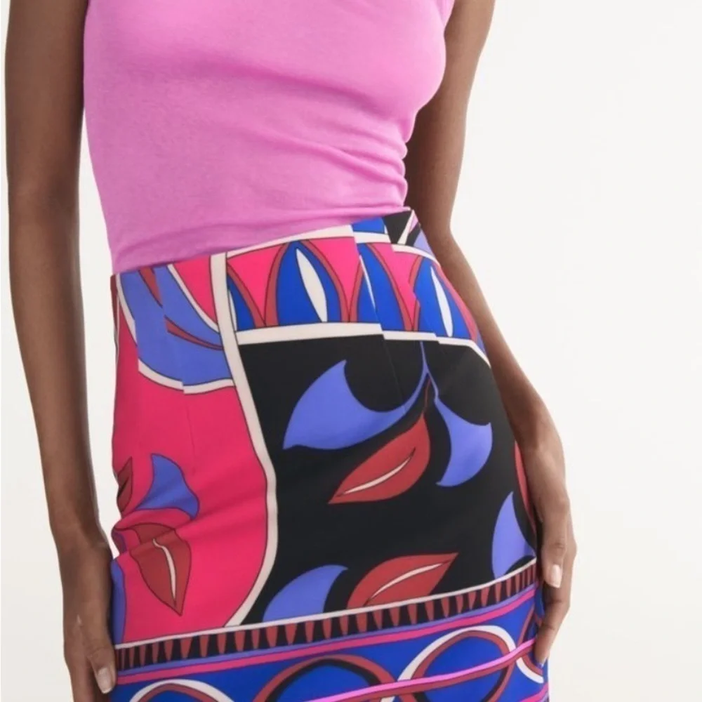Zara Pucci style pink purple skirt blogger favorite Large